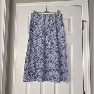Have Purple Floral Midi Skirt